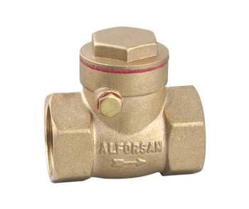 3" Brass Swing Check Valve - Click Image to Close